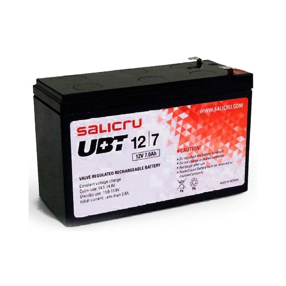 Batería Salicru UBT 12/7 V2 compatible con SAI Salicru según especificaciones - Imagen 1