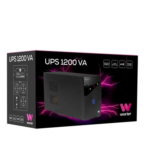 SAI Línea Interactiva Woxter UPS 1200 VA/ 1200VA-720W/ 3 Salidas/ Formato Torre - Imagen 5