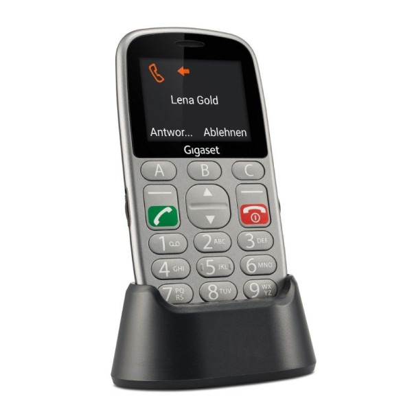 Teléfono Móvil Gigaset GL390 para Personas Mayores/ Gris - Imagen 2