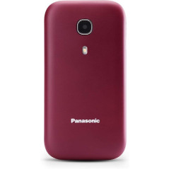 Teléfono Móvil Panasonic KX-TU400EXR para Personas Mayores/ Rojo Granate - Imagen 1