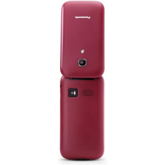 Teléfono Móvil Panasonic KX-TU400EXR para Personas Mayores/ Rojo Granate - Imagen 5