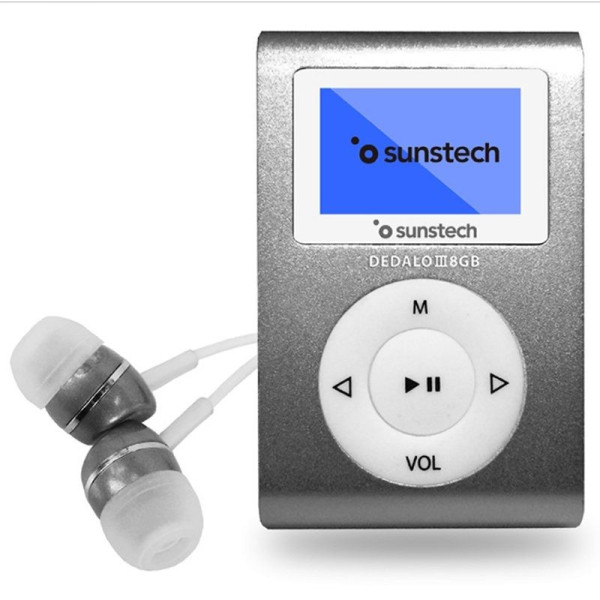 Reproductor MP3 Sunstech Dedalo III/ 8GB/ Radio FM/ Gris - Imagen 1