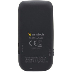 Reproductor MP4 Sunstech Thorn/ 4GB/ Pantalla 1.8'/ Radio FM/ Negro - Imagen 2