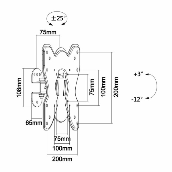 Soporte de Pared Giratorio/ Inclinable Aisens WT42TS-005 para TV de 23-42'/ hasta 25kg - Imagen 5