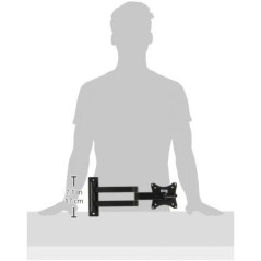Soporte de Pared Orientable/ Inclinable Fonestar STV-648N para TV de 13-27'/ hasta 15kg - Imagen 4