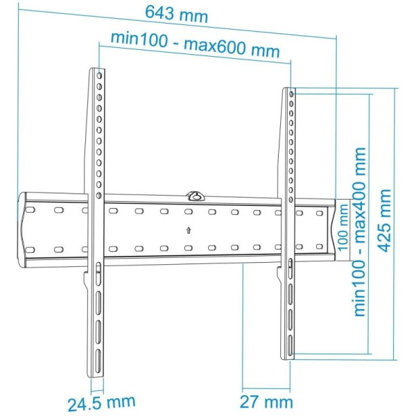 Soporte de Pared Fijo TooQ LP4170F-B para TV de 37-70'/ hasta 40kg - Imagen 5