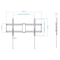 Soporte de Pared Fijo TooQ LP4390F-B para TV de 43-90'/ hasta 70kg - Imagen 4