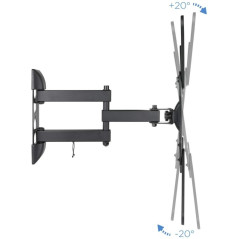 Soporte de Pared Orientable / Inclinable TooQ LP6055TN-B para TV de 23-55'/ hasta 30kg - Imagen 4