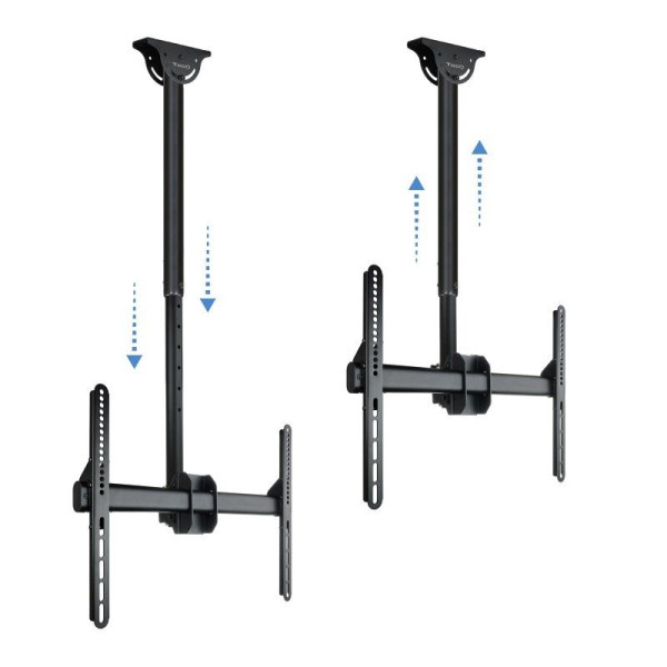 Soporte de Techo Giratorio/ Inclinable/ Nivelable TooQ LPCE1170TSLI-B para TV de 37-70'/ hasta 50kg - Imagen 2