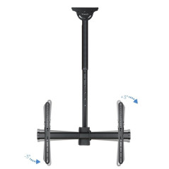 Soporte de Techo Giratorio/ Inclinable/ Nivelable TooQ LPCE1170TSLI-B para TV de 37-70'/ hasta 50kg - Imagen 5