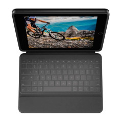 Funda con Teclado Logitech Rugged Folio para Tablets Apple Ipad 7ª y 8ª Generación 10.2'/ Negro - Imagen 1