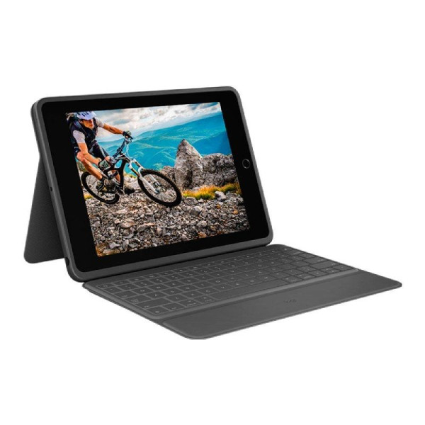 Funda con Teclado Logitech Rugged Folio para Tablets Apple Ipad 7ª y 8ª Generación 10.2'/ Negro - Imagen 2