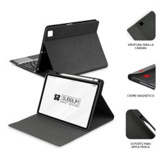 Funda con Teclado Subblim Keytab Pro Bluetooth Touchpad para Tablets Apple iPad Pro de 11' 2020/ Negra - Imagen 5