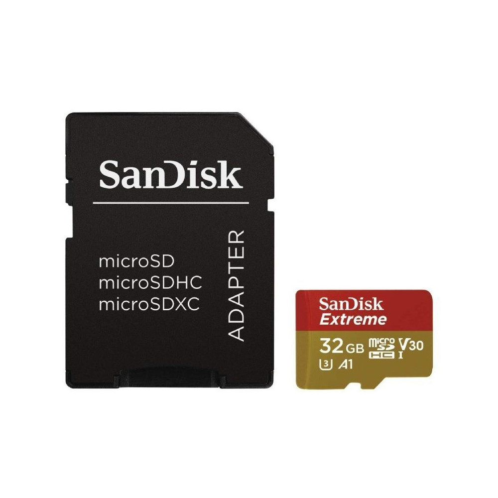 Tarjeta de Memoria SanDisk Extreme 32GB microSD HC UHS-I con Adaptador/ Clase 10/ 100MBs - Imagen 1