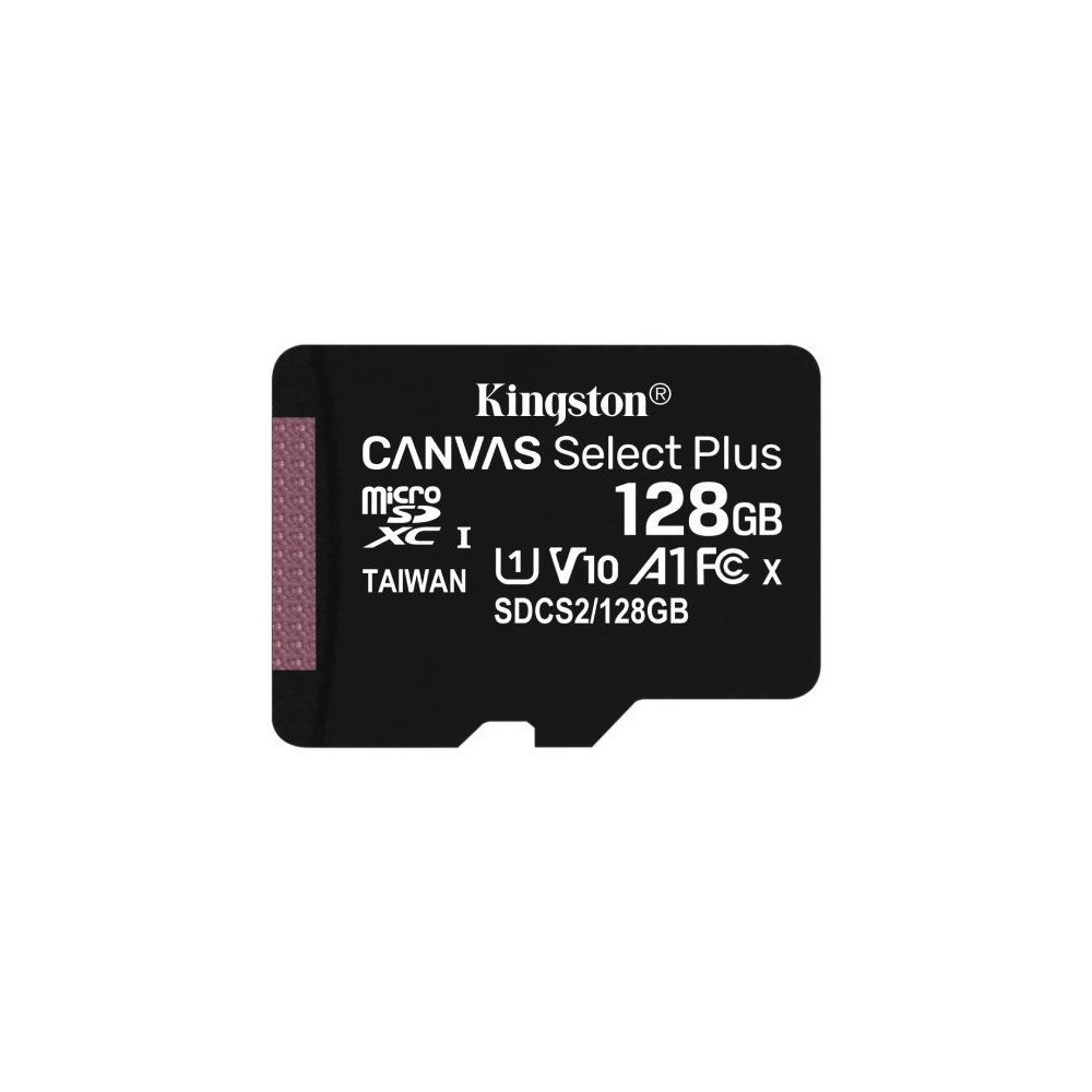 Tarjeta de Memoria Kingston CANVAS Select Plus 128GB microSD XC/ Clase 10/ 100MBs - Imagen 1
