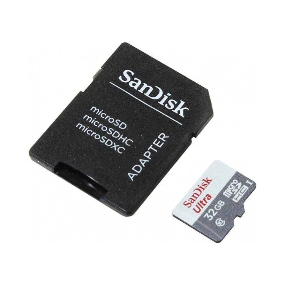 Tarjeta de Memoria SanDisk Ultra 32GB microSD HC con Adaptador/ Clase 10/ 100MB/s - Imagen 1