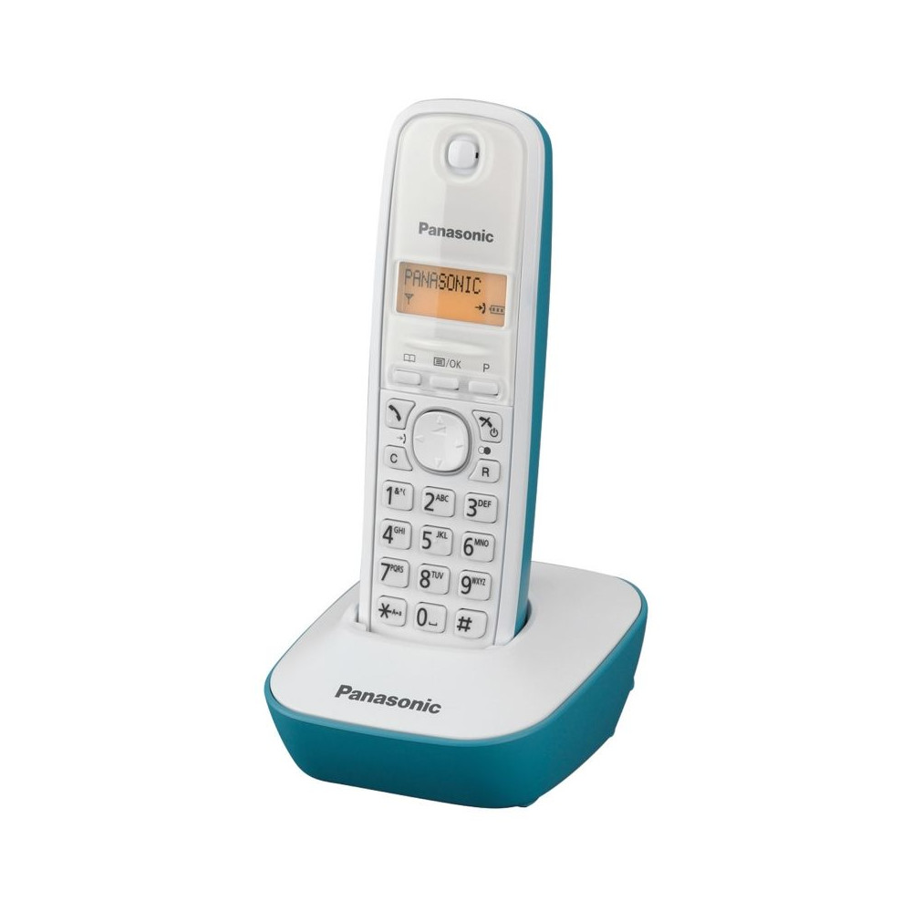 Teléfono Inalámbrico Panasonic KX-TG1611/ Blanco/ Azul - Imagen 1
