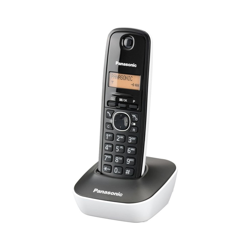 Teléfono Inalámbrico Panasonic KX-TG1611/ Negro y Blanco - Imagen 1