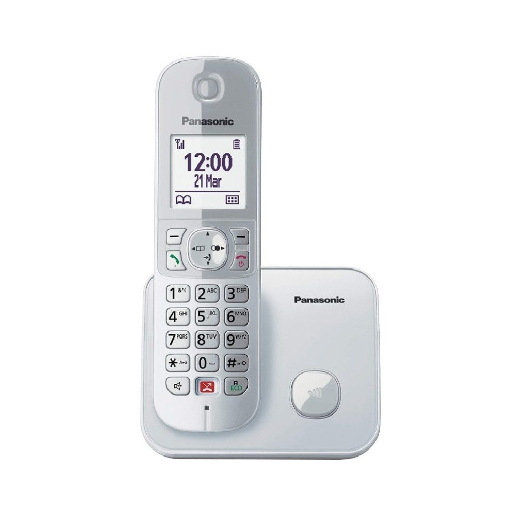 Teléfono Inalámbrico Panasonic KX-TG6851SP/ Plata - Imagen 1
