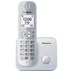 Teléfono Inalámbrico Panasonic KX-TG6851SP/ Plata - Imagen 1