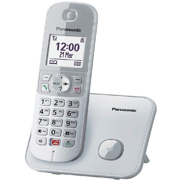 Teléfono Inalámbrico Panasonic KX-TG6851SP/ Plata - Imagen 2