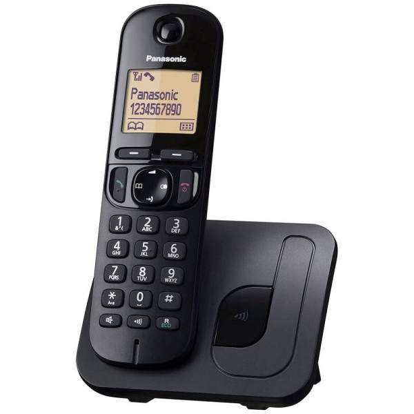 Teléfono Inalámbrico Panasonic KX-TGC210SPB/ Negro - Imagen 1