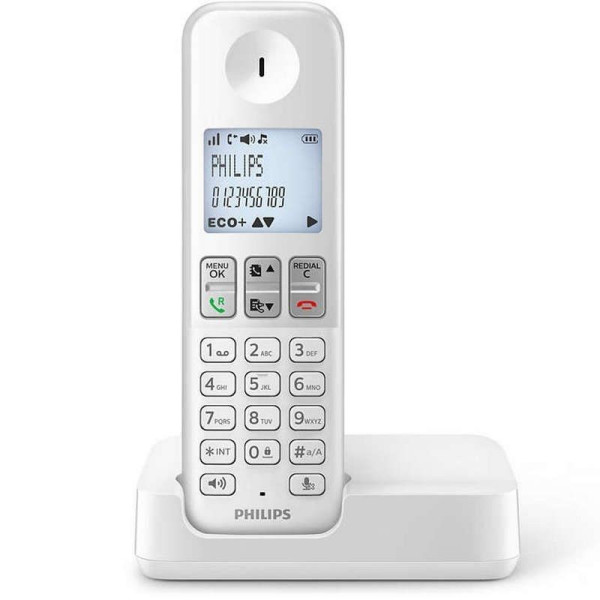 Téléphone Sans Fil Philips D4702b/34 Duo 1,8 Dect (2 Pcs)