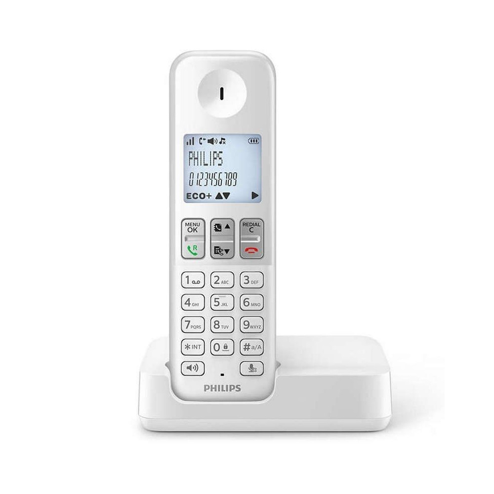 Teléfono Inalámbrico Philips D2501W/34/ Blanco - Imagen 1