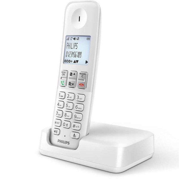 Teléfono Inalámbrico Philips D2501W/34/ Blanco - Imagen 2