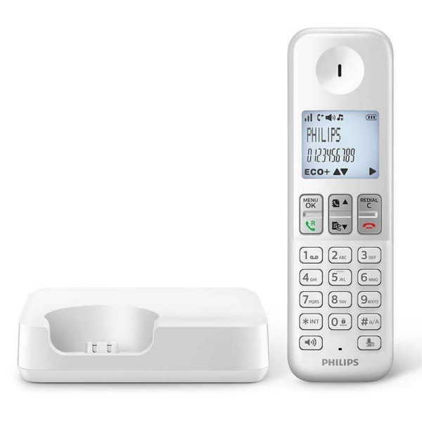 Teléfono Inalámbrico Philips D2501W/34/ Blanco - Imagen 3