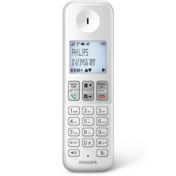 Teléfono Inalámbrico Philips D2501W/34/ Blanco - Imagen 4