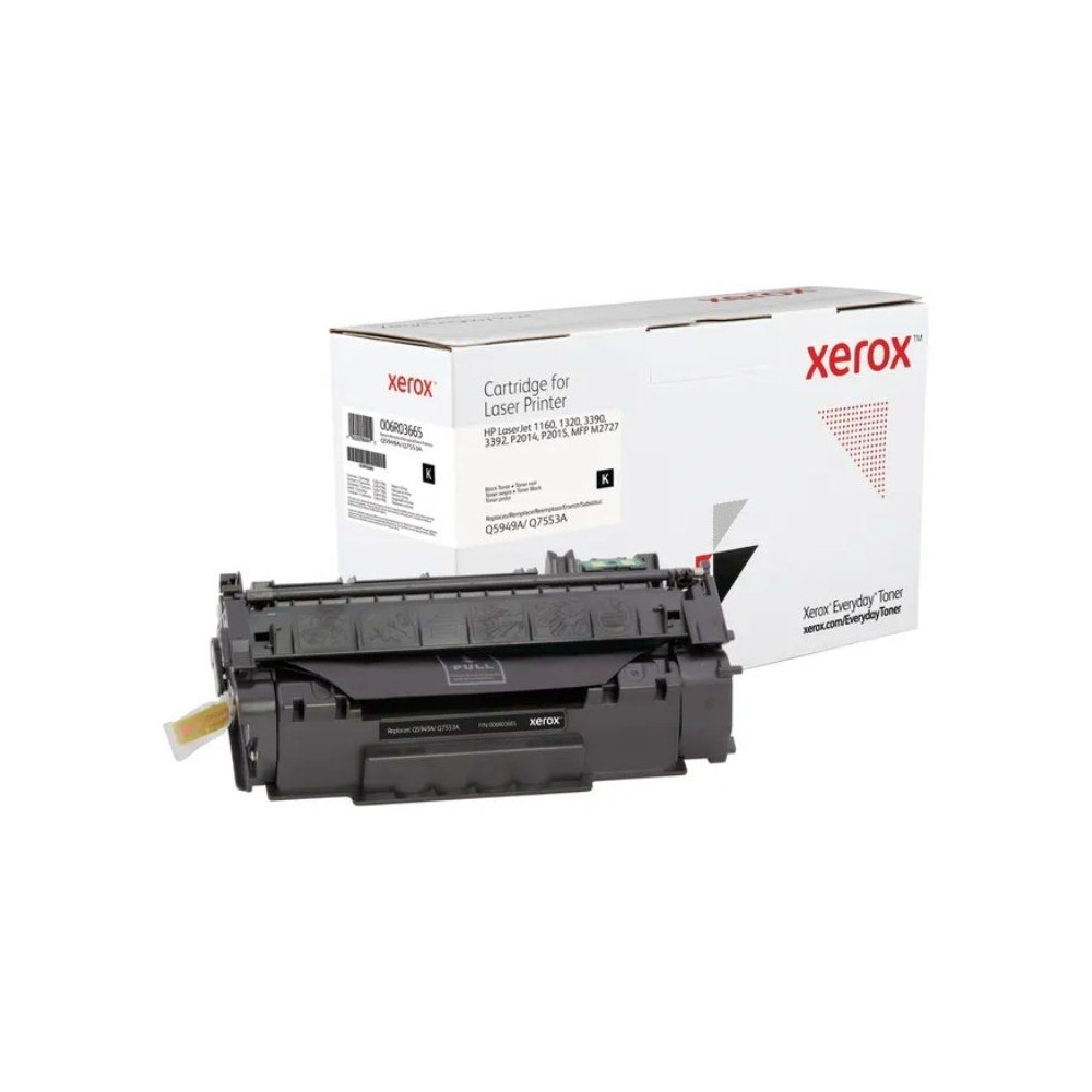 Tóner compatible Xerox 006R03665 compatible con HP Q5949A/Q7553A/ 3000 páginas/ Negro - Imagen 1