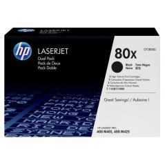 Tóner Original HP nº80X XL Alta Capacidad Multipack/ 2x Negro - Imagen 1