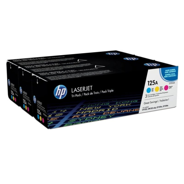 Tóner Original HP nº125A Multipack/ Cian/ Magenta/ Amarillo - Imagen 1