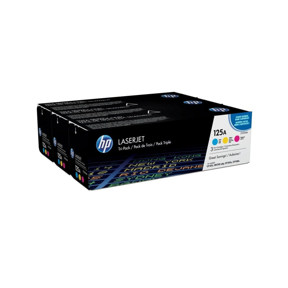 Tóner Original HP nº125A Multipack/ Cian/ Magenta/ Amarillo - Imagen 1