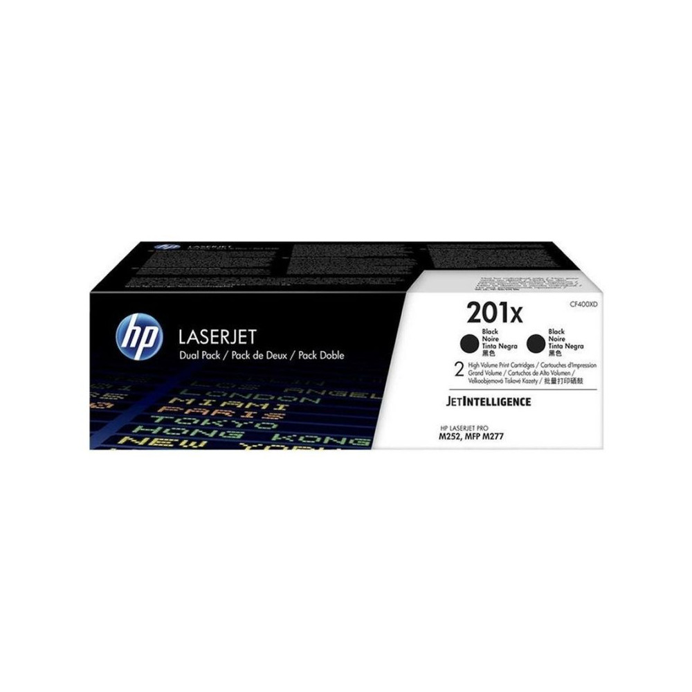 Tóner Original HP nº201X XL Alta Capacidad Multipack/ 2x Negro - Imagen 1