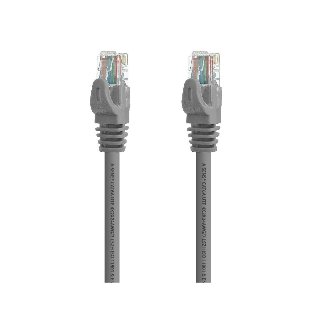 Cable de Red RJ45 UTP Aisens A145-0330 Cat.6A/ 10m/ Gris - Imagen 1