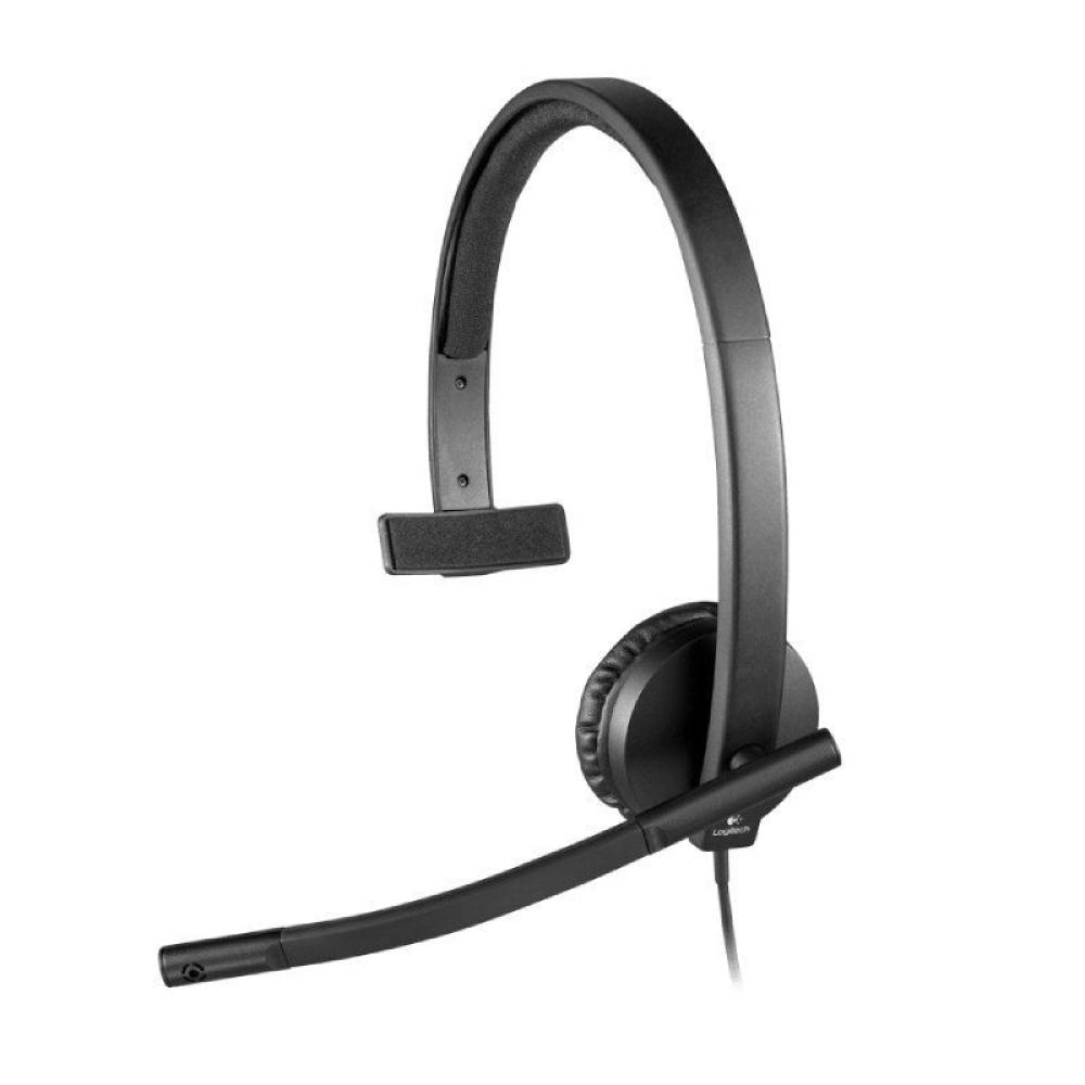 Auricular Logitech H570E/ con Micrófono/ USB/ Negro - Imagen 1