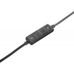 Auriculares Logitech H650e/ con Micrófono/ USB/ Negros - Imagen 2