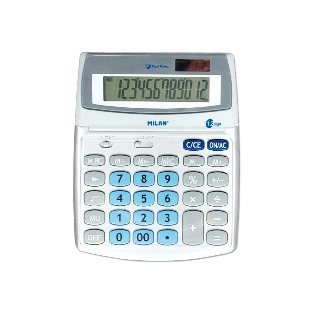 Calculadora Milan 152512BL/ Gris - Imagen 1