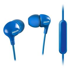 Auriculares Intrauditivos Philips SHE3555/ con Micrófono/ Jack 3.5/ Azules - Imagen 1