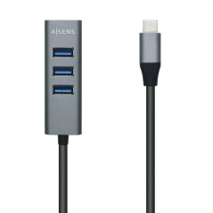 Hub USB 3.1 Tipo-C Aisens A109-0508/ 4 Puertos USB - Imagen 1