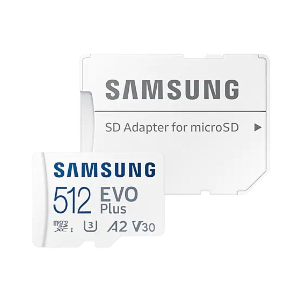 Tarjeta de Memoria Samsung EVO Plus 2021 512GB microSD XC con Adaptador/ Clase 10/ 130MBs - Imagen 1