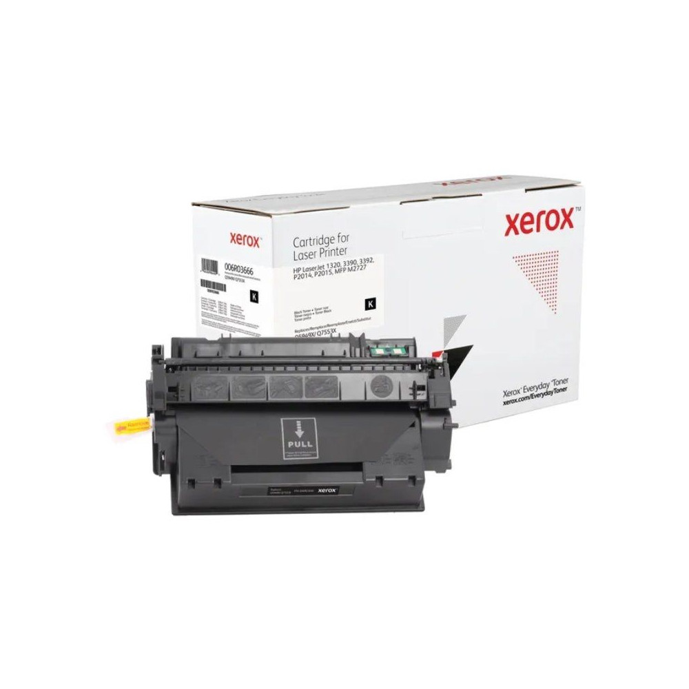 Tóner compatible Xerox 006R03666 compatible con HP Q5949X/Q7553X/ 6000 páginas/ Negro - Imagen 1