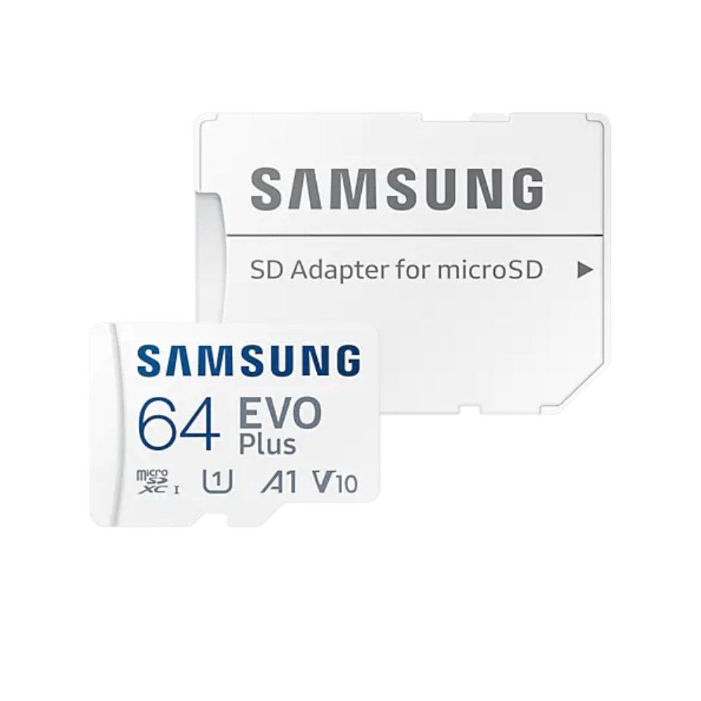 Tarjeta de Memoria Samsung EVO Plus 2021 64GB microSD XC con Adaptador/ Clase 10/ 130MBs - Imagen 1