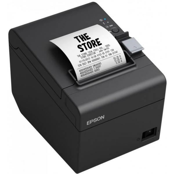 Impresora de Tickets Epson TM-T20III/ Térmica/ Ancho papel 80mm/ Ethernet/ Negra - Imagen 2