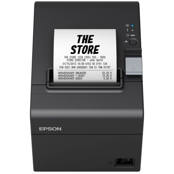 Impresora de Tickets Epson TM-T20III/ Térmica/ Ancho papel 80mm/ Ethernet/ Negra - Imagen 3