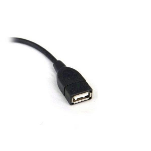 Cable USB 2.0 3GO C122/ MicroUSB Macho - USB Hembra/ 15cm/ Negro - Imagen 2