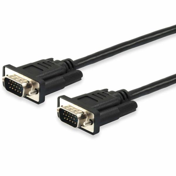Cable VGA 3GO CVGAMM/ VGA Macho - VGA Macho/ 1.8m/ Negro - Imagen 1