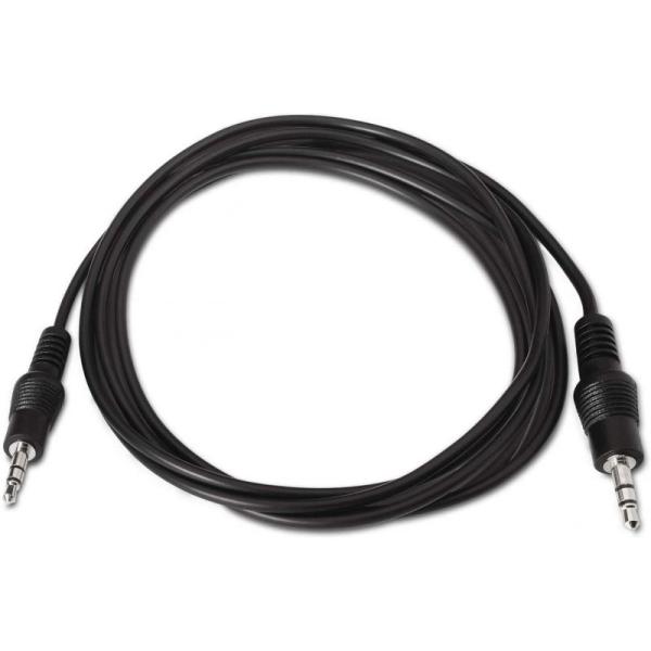 Cable Estéreo Aisens A128-0141/ Jack 3.5 Macho - Jack 3.5 Hembra/ 30cm/ Negro - Imagen 2